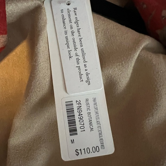 NWT Soft Surroundings Rustic Botanical Suede Jacket- Medium - Picture 9 of 9